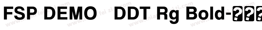 FSP DEMO   DDT Rg Bold字体转换